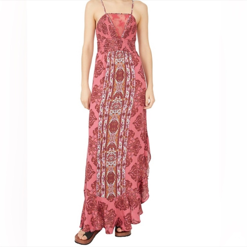COPY - Free People Dress intimately That Moment Maxi NWT Berry Combo
